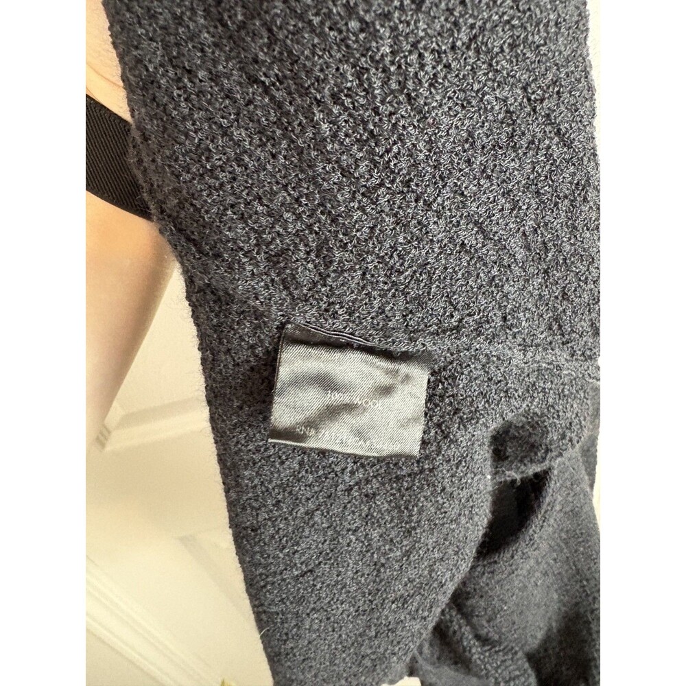 Eileen Fisher Lightweight Open Knit Wool Tunic Sweater Boat Neck Sheer 103 - Picture 5 of 9